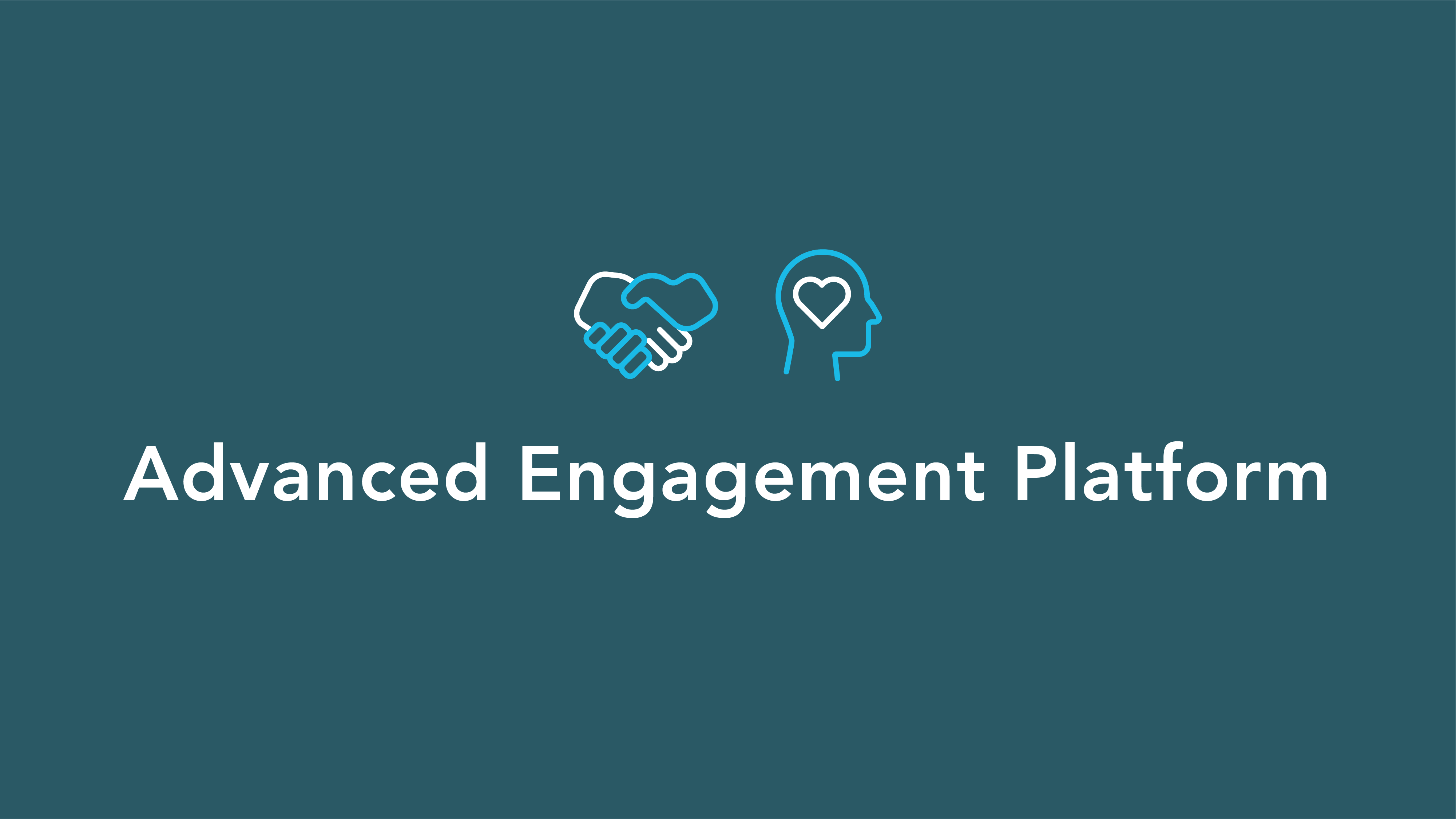 title graphic that reads advanced patient engagement platform with icons