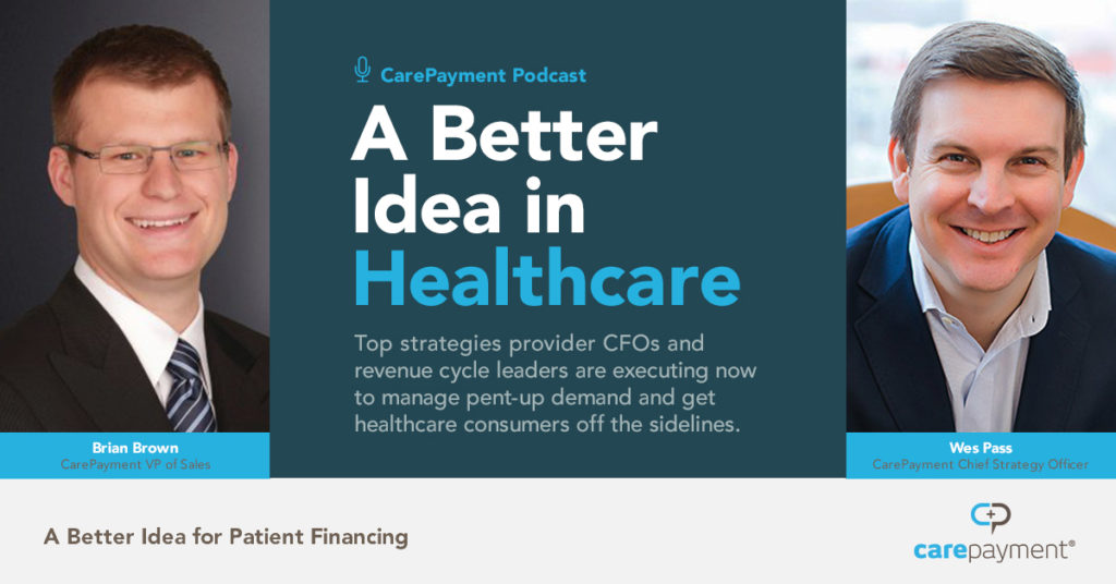 a better idea in healthcare title slide with two headshots of healthcare leaders for podcast