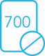 icon with 700 crossed out that conveys healthcare financing solutions have no impact on credit score