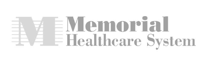 memorial healthcare white logo